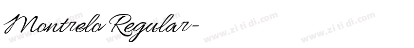 Montrelo Regular字体转换
